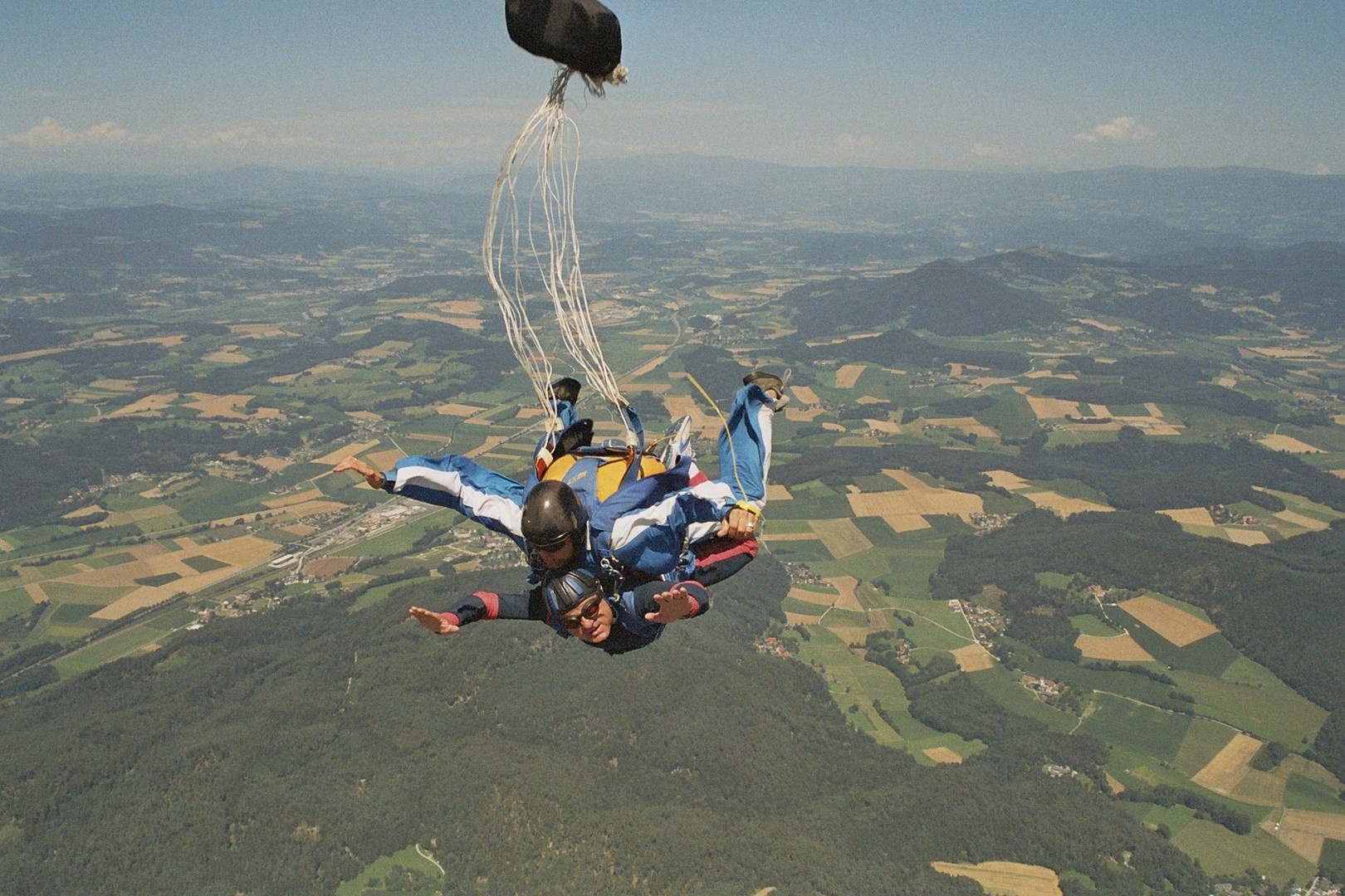 Sprung aus dem Flugzeug