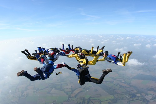 Formation im freien Fall